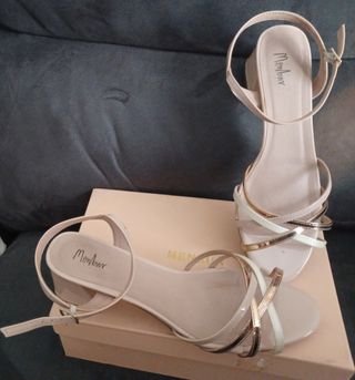 Zapatos abiertos boda, fiesta, comunión.  22€