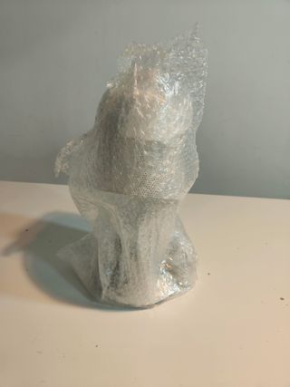 LAMPARA MESA FOCO VINTAGE METAL BLANCO 38X15 NUEVO