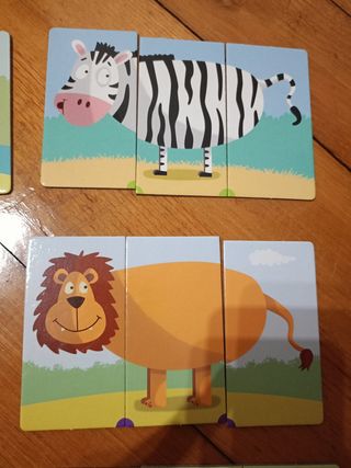Puzzles para 3 años Diset Educativa y Animal mix