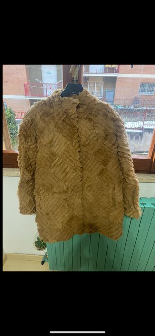 giacca pellicciotto ecologico taglia 42 medium