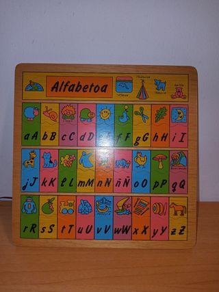 Puzzle madera alfabeto euskera