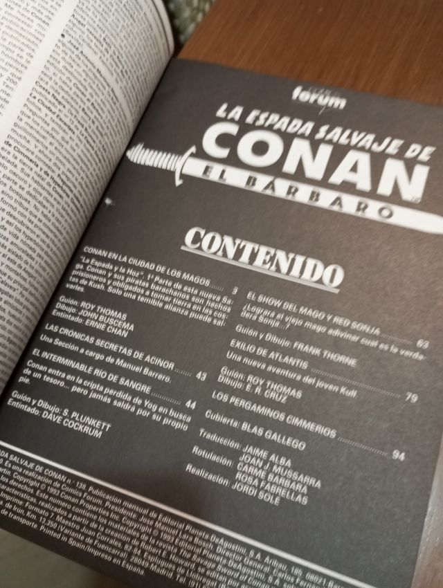 La espada salvaje de Conan .