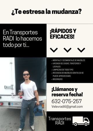 Portes,mudanzas y limpiezas de todo