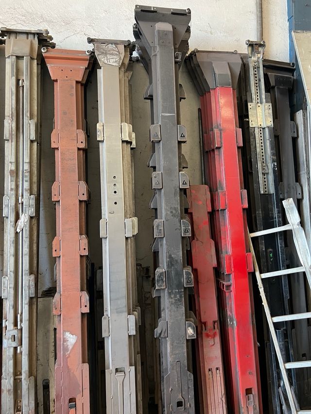 Pilares, polines, tablas