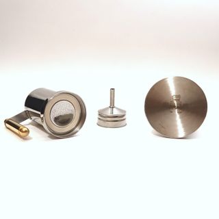 Caffettiera vintage italiana caffè Kontessa oro