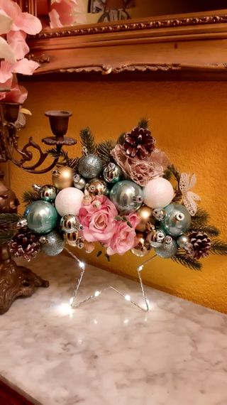 Estrella Navidad verde agua