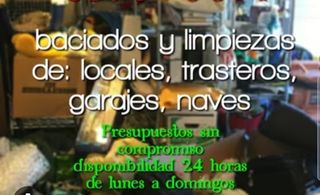 Vaciados limpiezas desescombros con furg