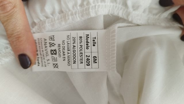 Vestido niña 6 meses. 2 puestas