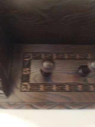juego de paragüero y perchero de castaño a maño