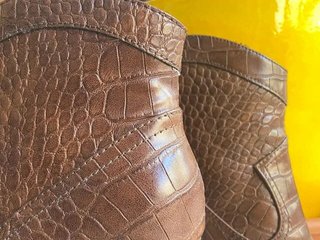 Botas Piel Marrón Mango Nº 40