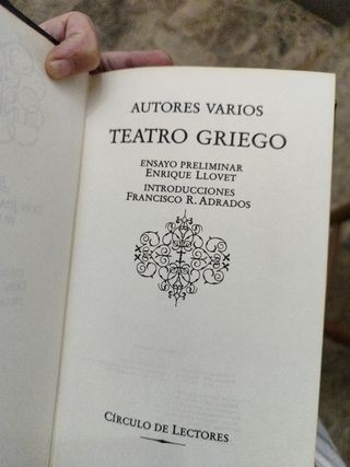 Teatro griego. Autores varios.