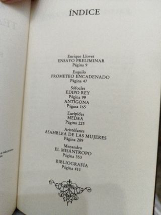 Teatro griego. Autores varios.