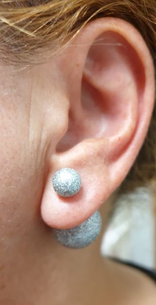 Pendientes dobles brillantes NUEVOS