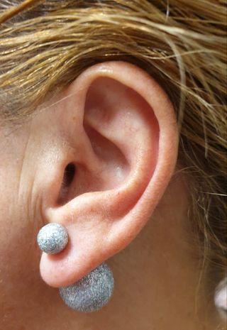 Pendientes dobles brillantes NUEVOS