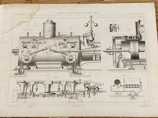 Grabados plancha industriales originales 1856
