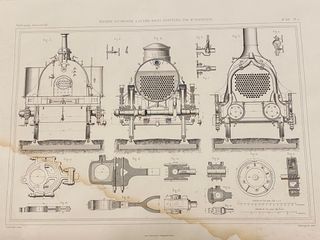 Grabados plancha industriales originales 1856