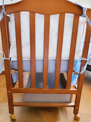 Cuna madera maciza Mi Cuna con cajón y colchón