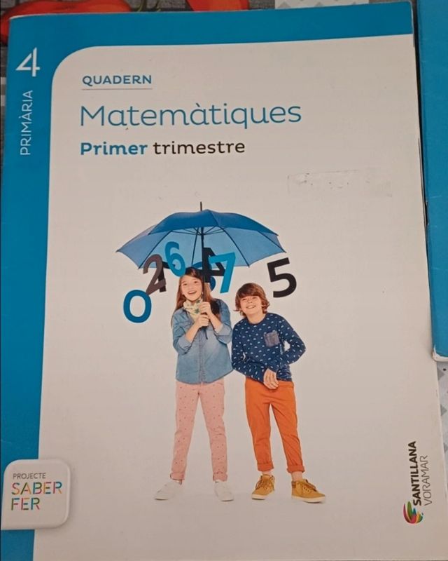Cuadernos Matemátiques 1,2,3er trimestre 4primaria
