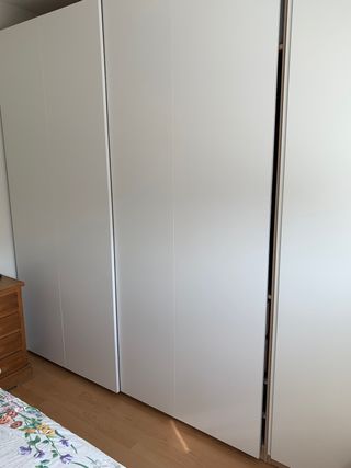 Puertas correderas Hasvik 2 uds, blanco mate Ikea