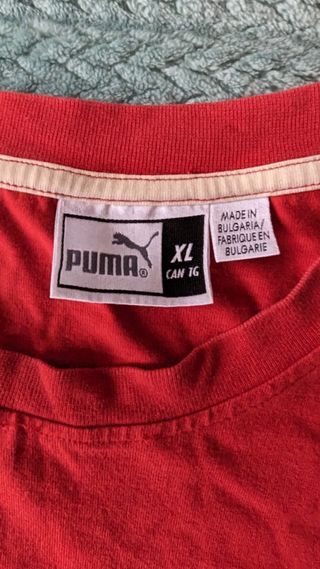 Camiseta Puma XL manga larga roja