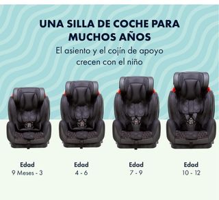 SILLA DE COCHE RECLINABLE CON ISOFIX