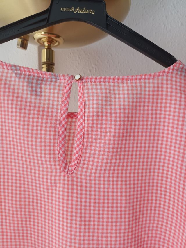 Blusa vichy cortefiel