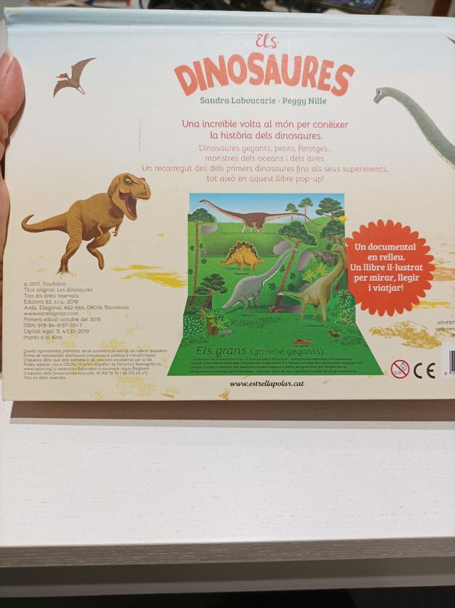 Libro dinosaurios pop-up