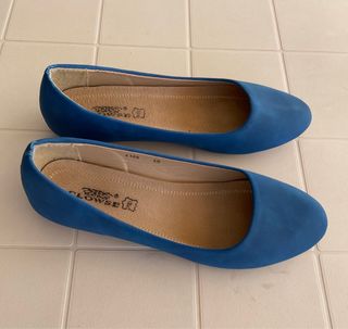 Bailarinas zapatos mujer azul