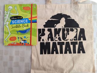 Libro inglés science más bolsa personalizada