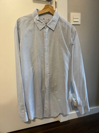 Camisa Azul Zara