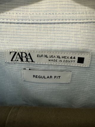 Camisa Azul Zara