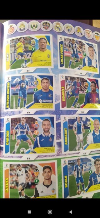 Álbum completo liga 2017-2018