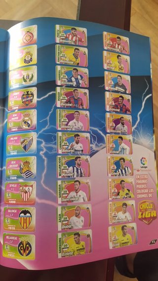 Álbum completo liga 2017-2018