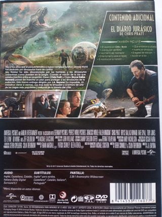 Saga parque jurásico DVD pack 5