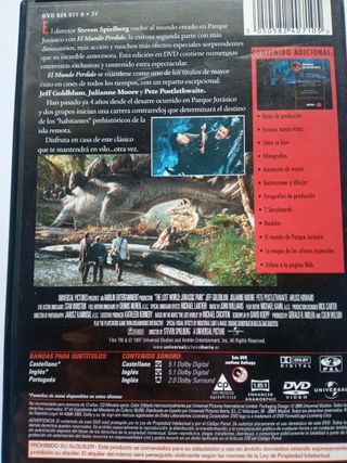 Saga parque jurásico DVD pack 5
