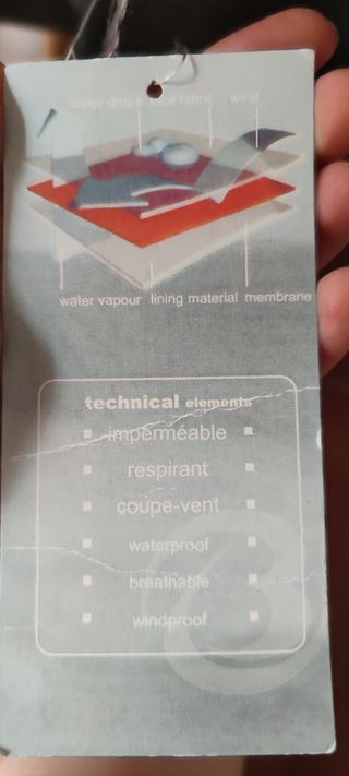 Abrigo impermeable hombre XL