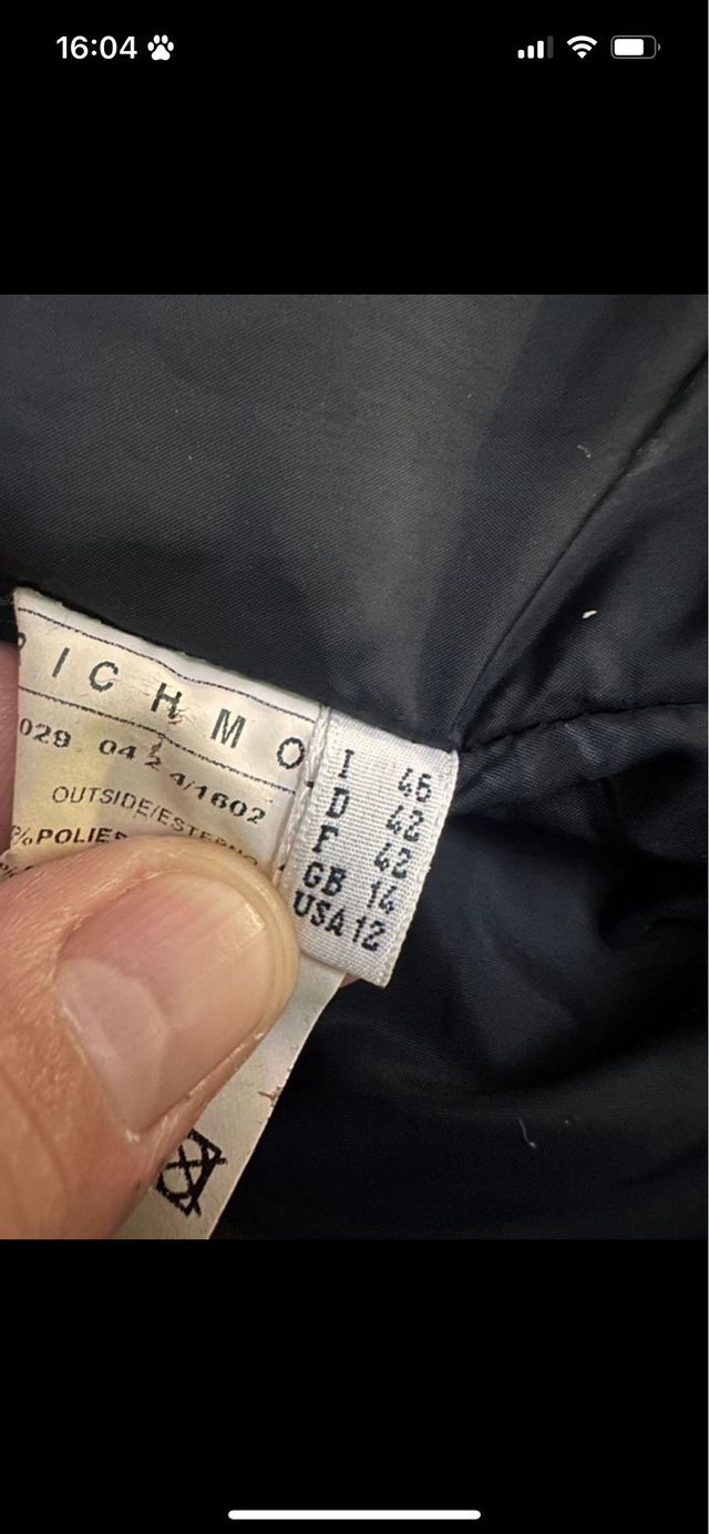 giubbino richmond taglia 46