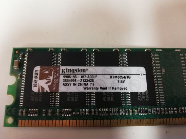 Memoria Ram Kingston 1GB , KTM8854/1G , SDRAM-DDR