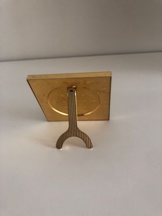 marco para foto, dorado y esmaltado