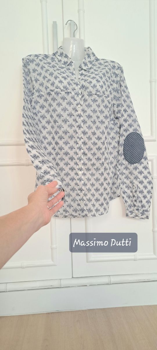 Camisa Massimo Dutti t 40, 100% algodón 