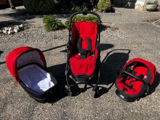 Coche de bebé Bébécar (capazo, silla y MaxiCosi)