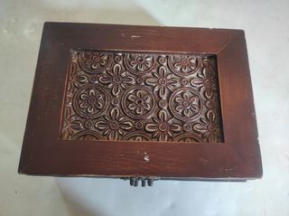Caja joyero madera antiguo