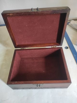 Caja joyero madera antiguo