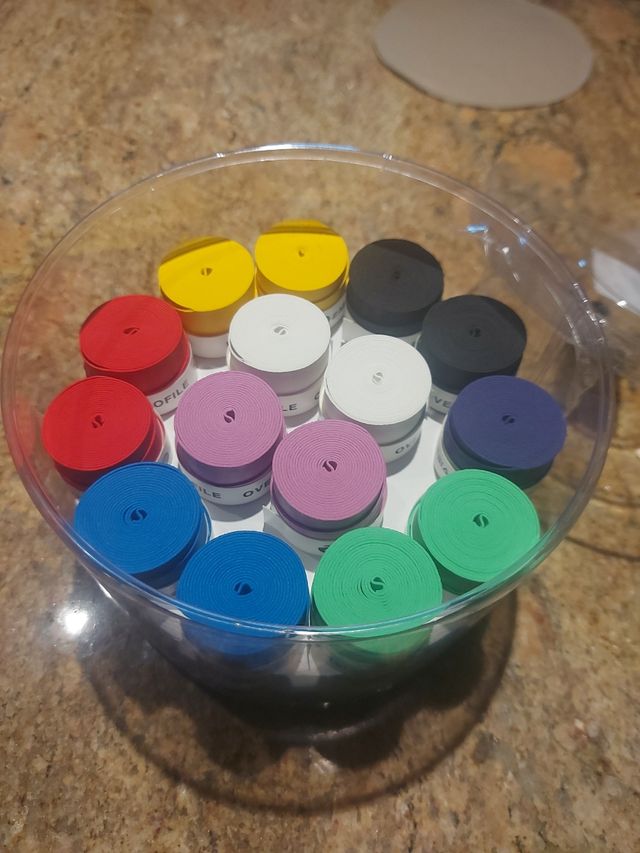 30 overgrips colores varios