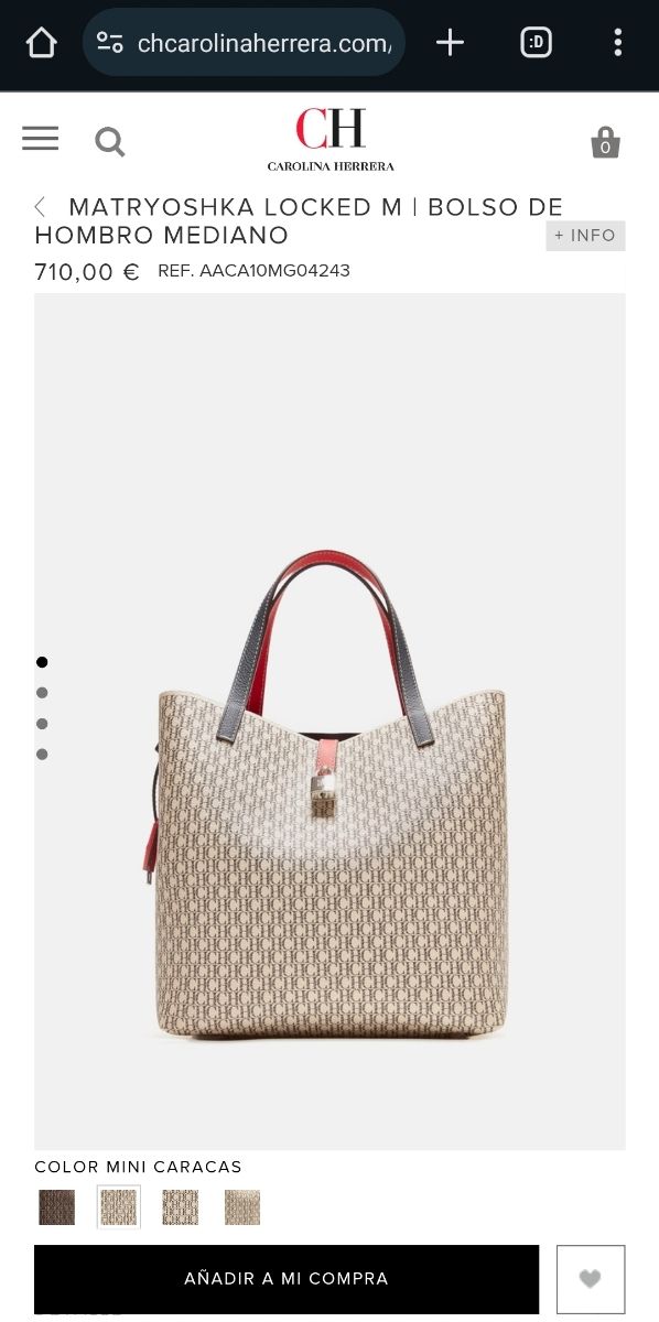 Bolso Carolina Herrera de segunda mano por 499 EUR en Lucena en