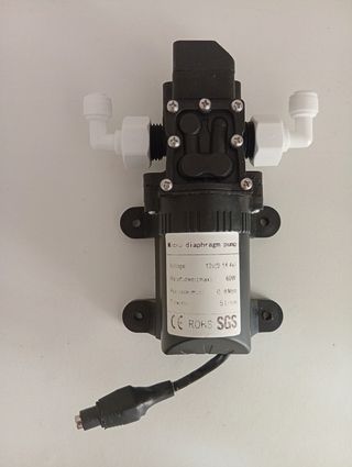 Pompa a pressione 12V-60W con ugelli per impianti di irrigazione