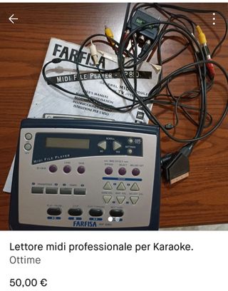 Riproduttore karaoke midi con floppy