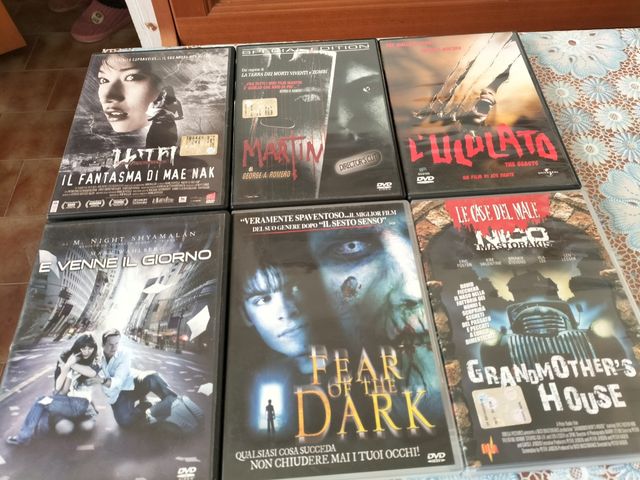 DVD video film orrore lotto pz6