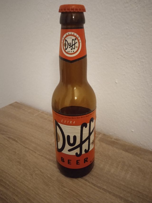 Botella cerveza duff