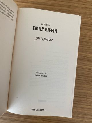 “Algo prestado”. Emily Giffin